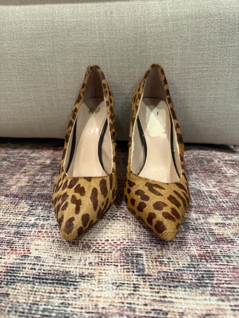 Victoria’s Secret Leopard Calf Hair Heels – Pointed Toe Stiletto Pumps